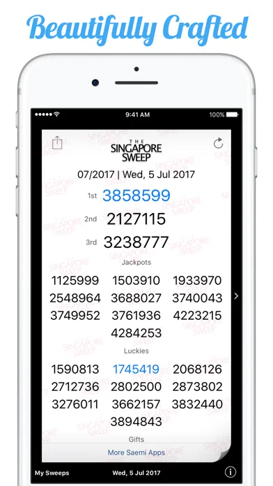 Singapore Sweep Results应用截图