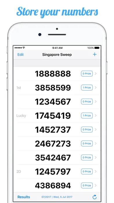 Singapore Sweep Results应用截图