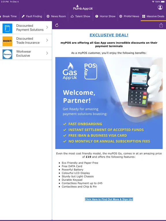 Capturas de tela do Plumb App Uk iPad 