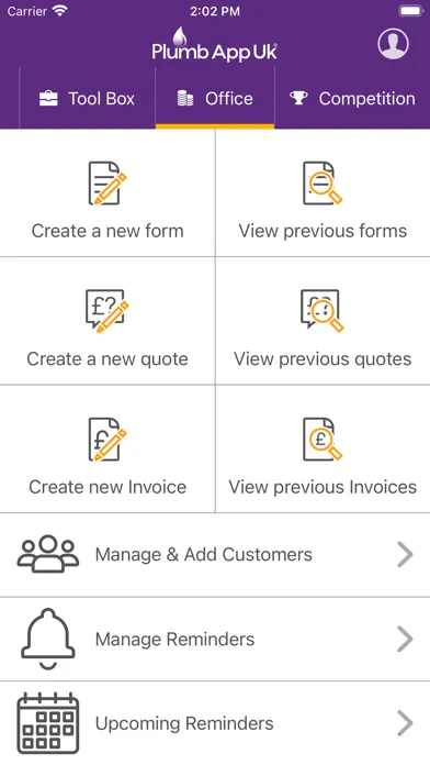 Capturas de tela do Plumb App Uk