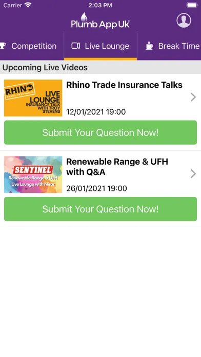Capturas de tela do Plumb App Uk