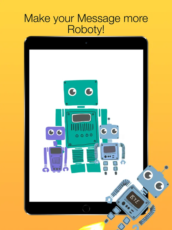Robot Family - Stickers iPad 應用截圖
