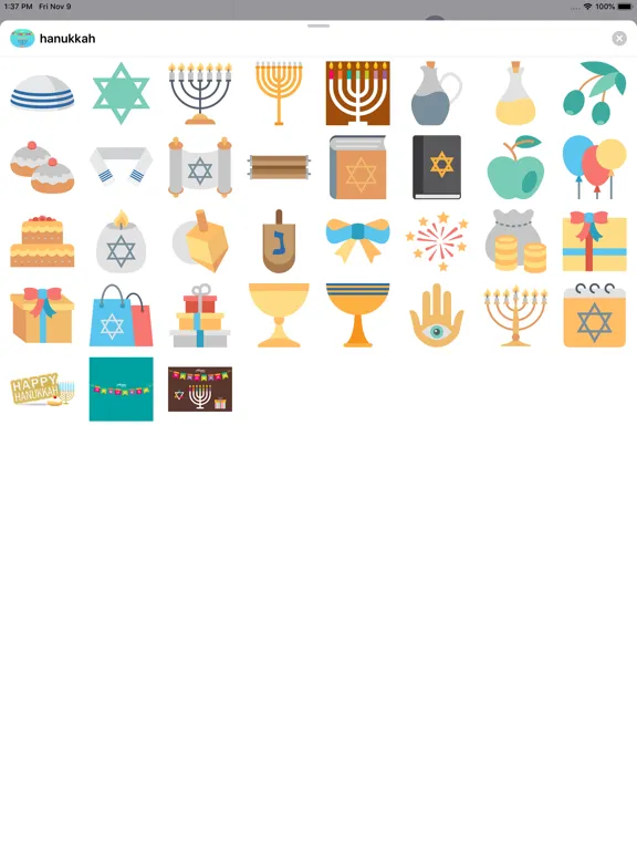 Hanukkah Chanukah Stickers iPad  スクリーンショット