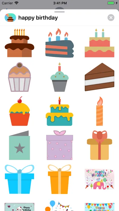 Captures d'écran de Best Happy Birthday Stickers!