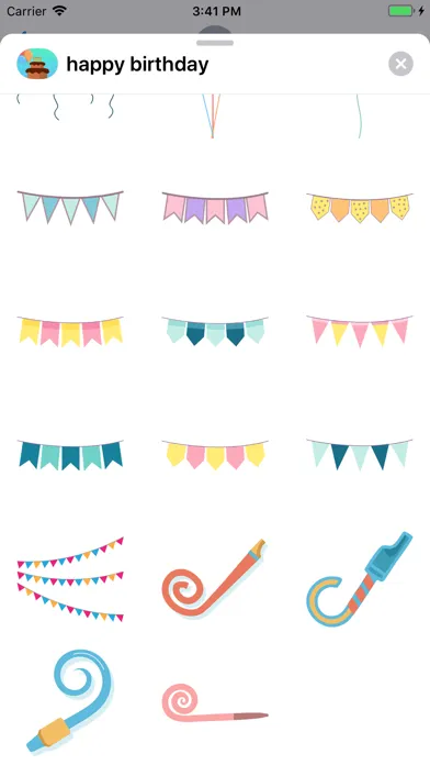 Captures d'écran de Best Happy Birthday Stickers!