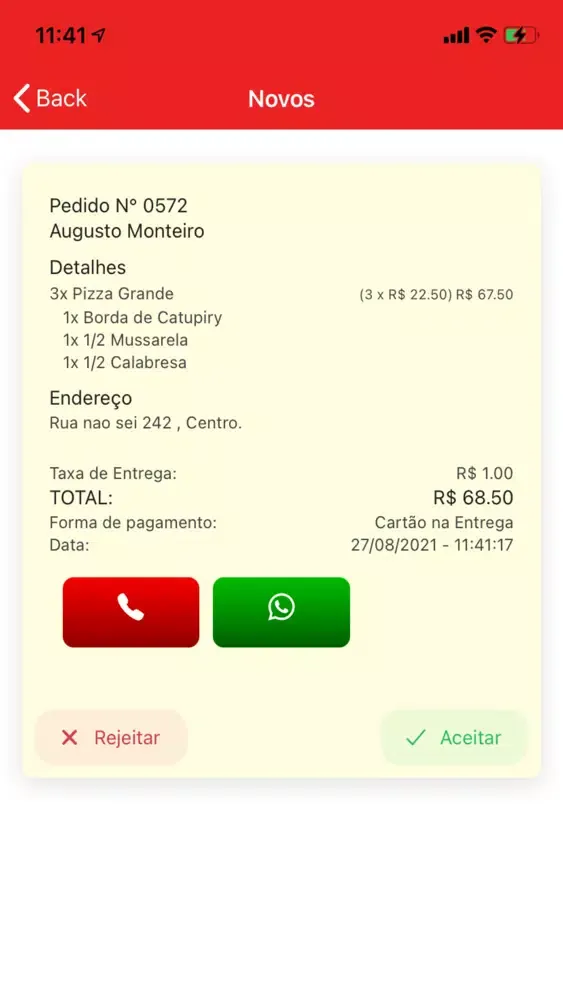 Ảnh chụp màn hình của Snek para Restaurantes