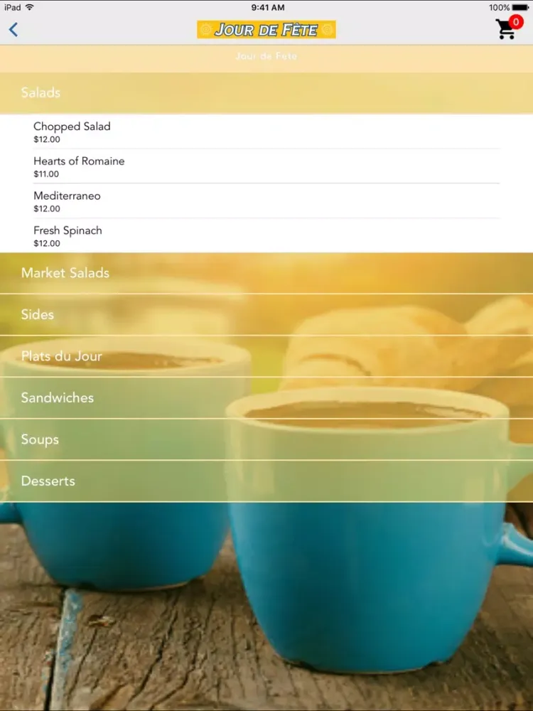 Скриншоты OrderFood Mobile iPad 