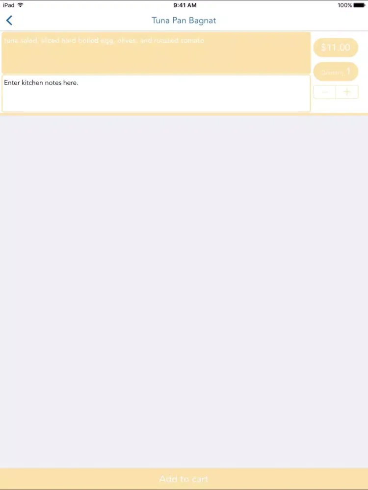 Скриншоты OrderFood Mobile iPad 