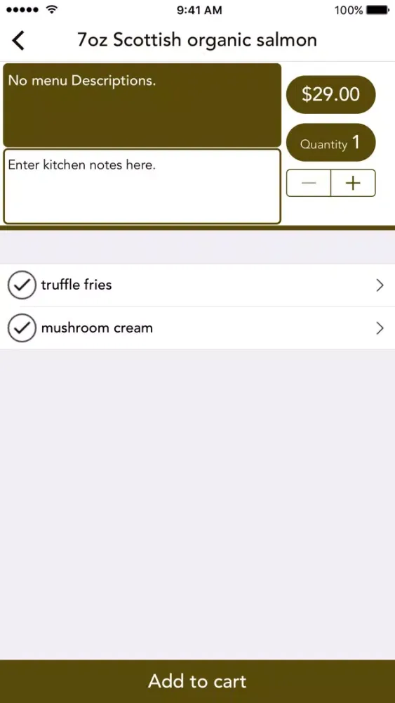 Скриншоты OrderFood Mobile