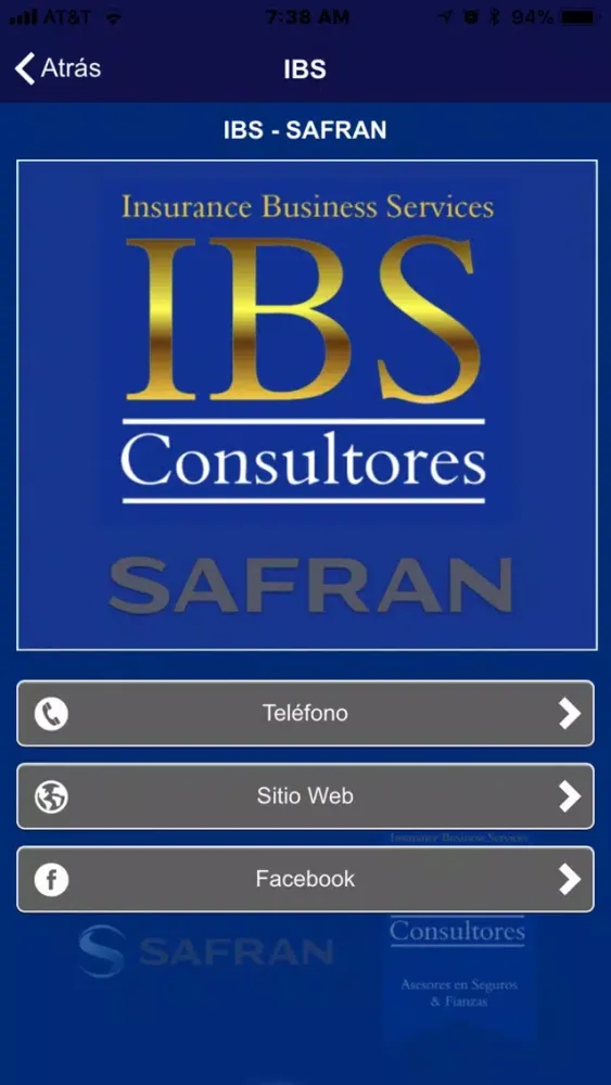 Screenshot di IBS SAFRAN
