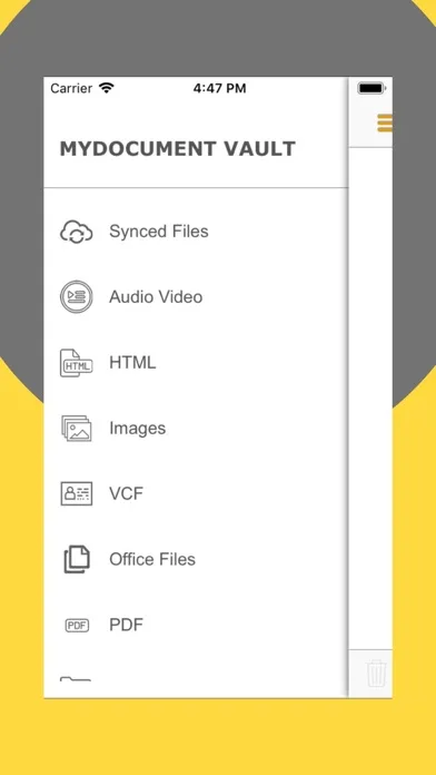 Zrzuty ekranu MyDocumentVault - Virtual USB