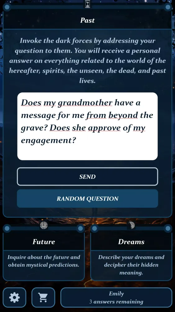 Psychic readings - Mystic Q&A Screenshots
