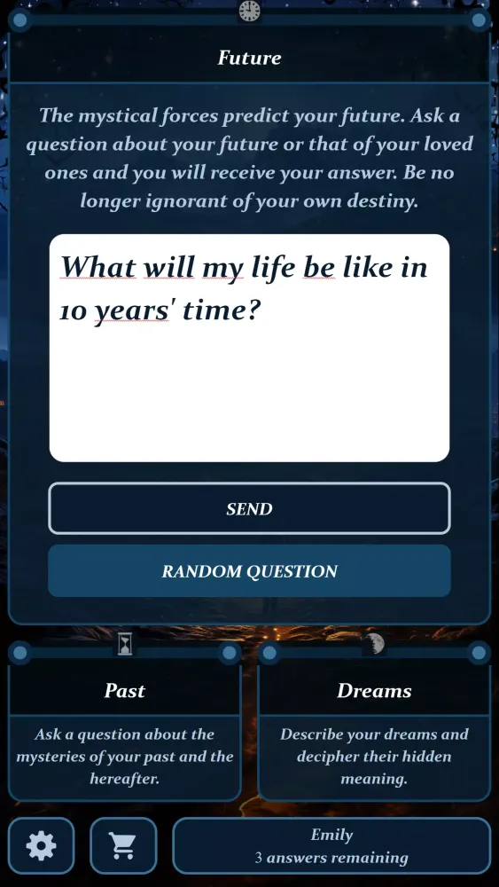 Psychic readings - Mystic Q&A Screenshots