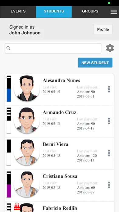 Ảnh chụp màn hình của GroupMan BJJ