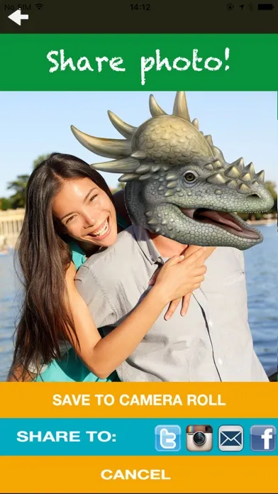 Dinoface - dinosaur photo booth应用截图