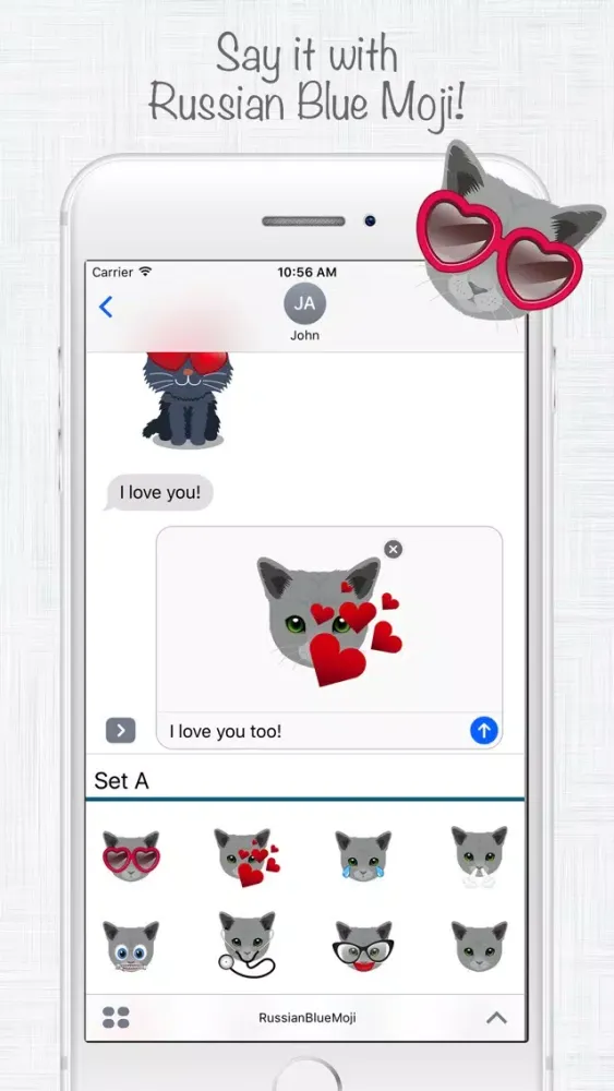 Captures d'écran de Russian Blue Moji - Emoji & Stickers