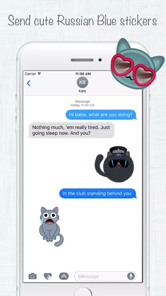 Captures d'écran de Russian Blue Moji - Emoji & Stickers