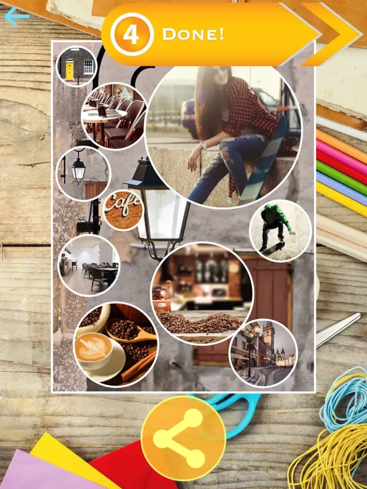 Zrzuty ekranu Scrapbook Creator - automatic photo collage iPad 