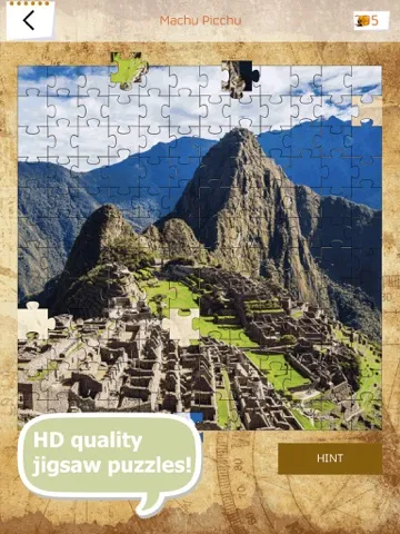 Tangkapan skrin World Heritage Sites Puzzle Game iPad 