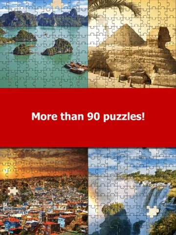 Tangkapan skrin World Heritage Sites Puzzle Game iPad 