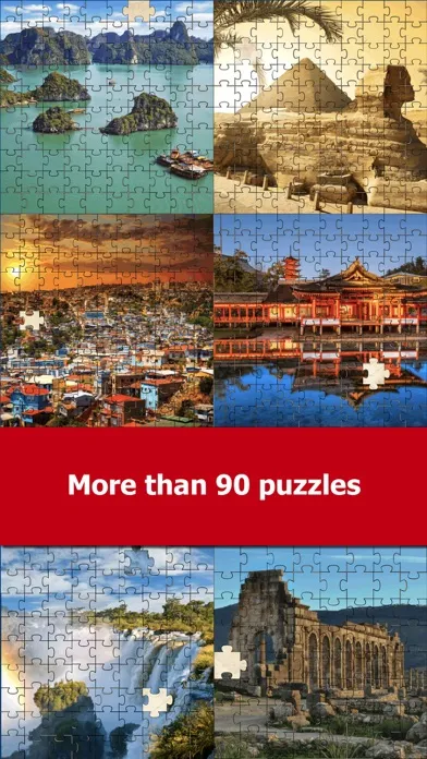 Tangkapan skrin World Heritage Sites Puzzle Game