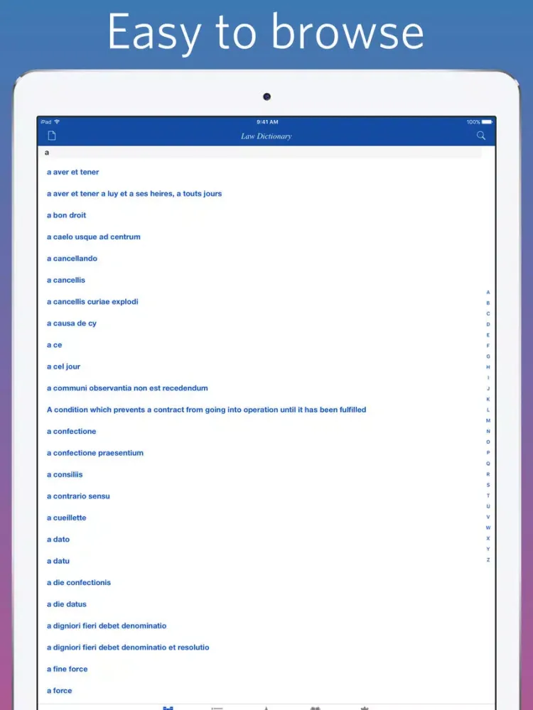 Law Dictionary - quiz and flashcard iPad  スクリーンショット