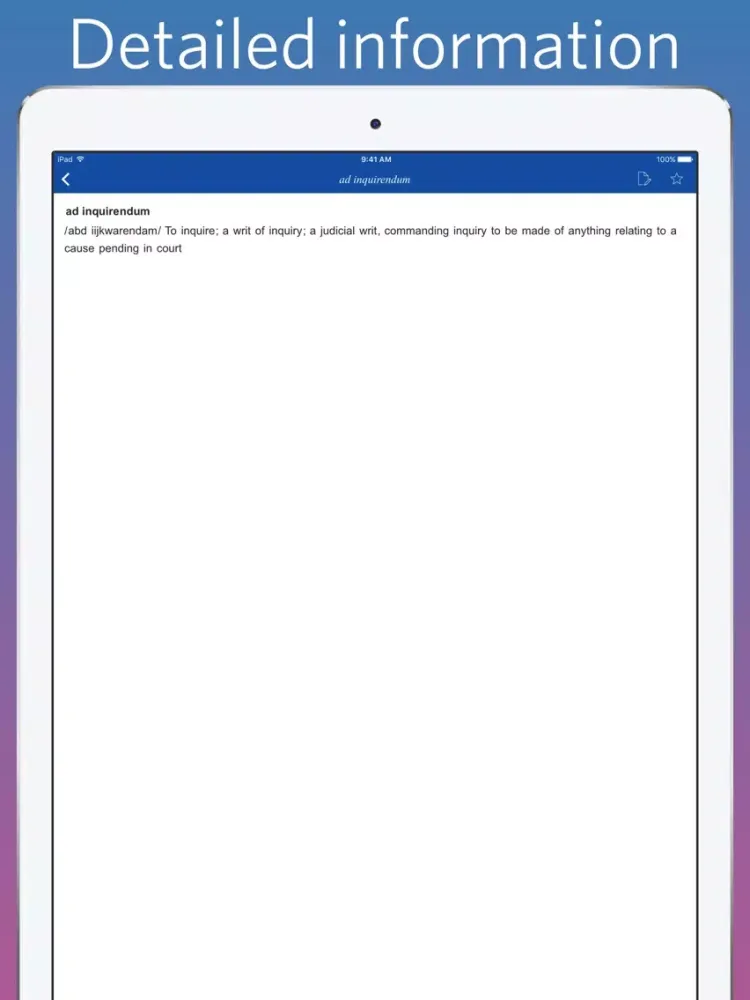 Law Dictionary - quiz and flashcard iPad  スクリーンショット