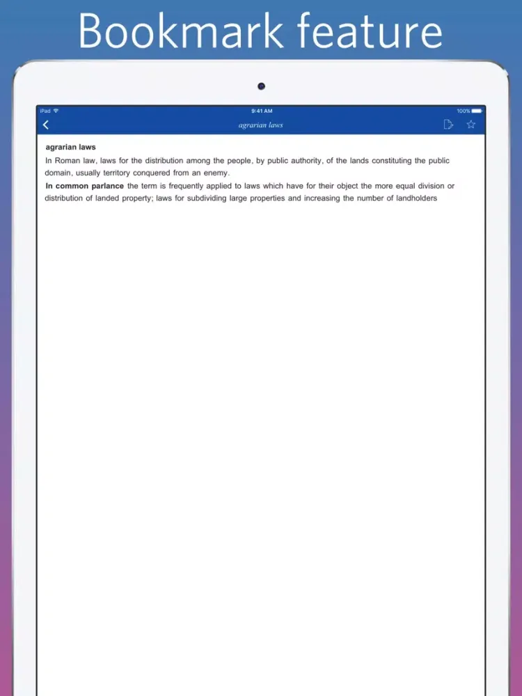 Law Dictionary - quiz and flashcard iPad  スクリーンショット