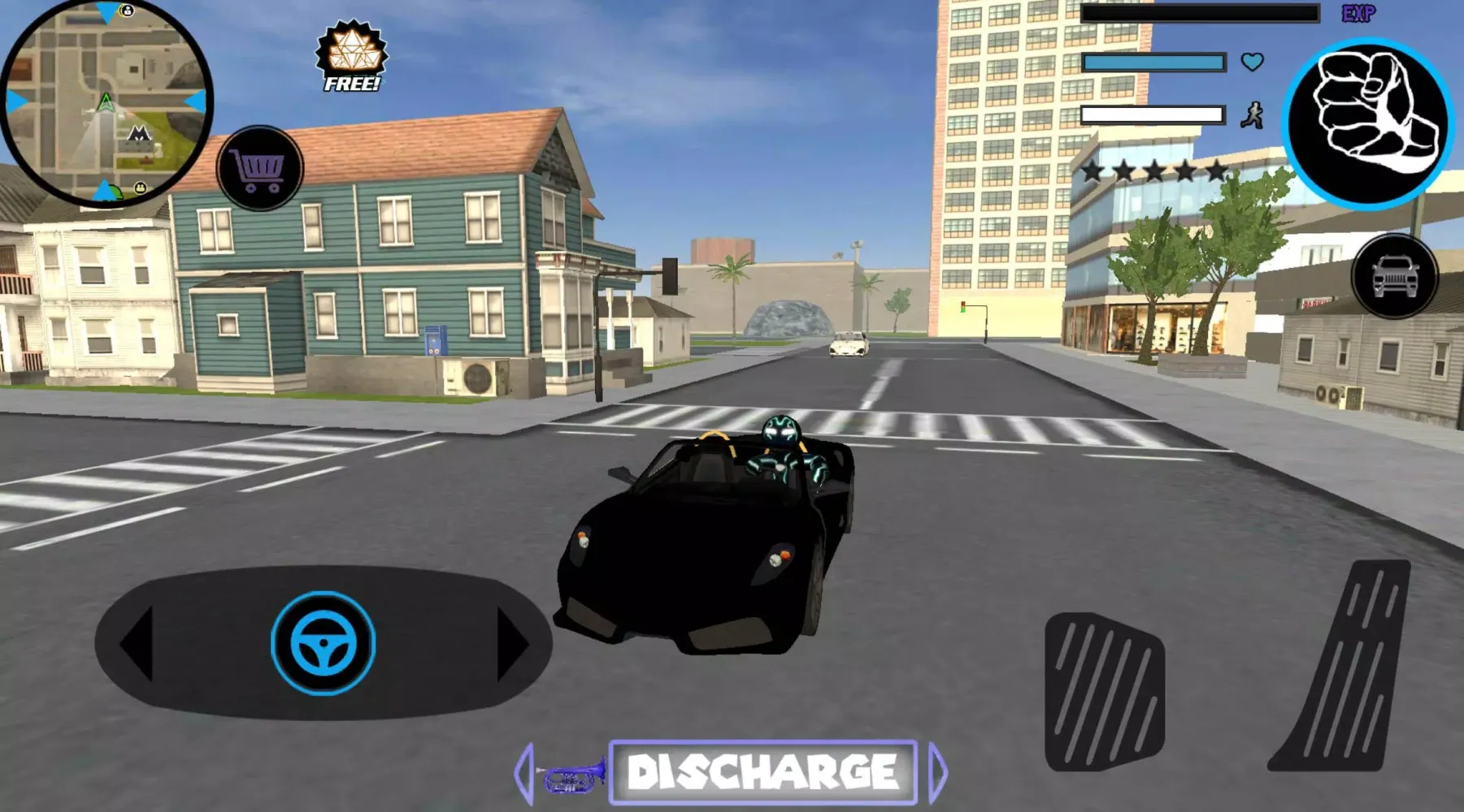 Neon Iron Stickman Rope Hero C Screenshots
