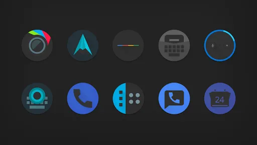 Pixelation - Dark Icon Pack Screenshots