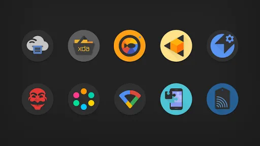 Pixelation - Dark Icon Pack Screenshots