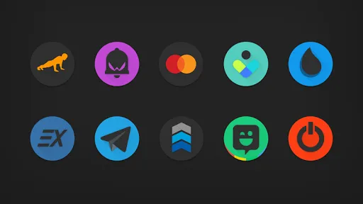 Pixelation - Dark Icon Pack Screenshots