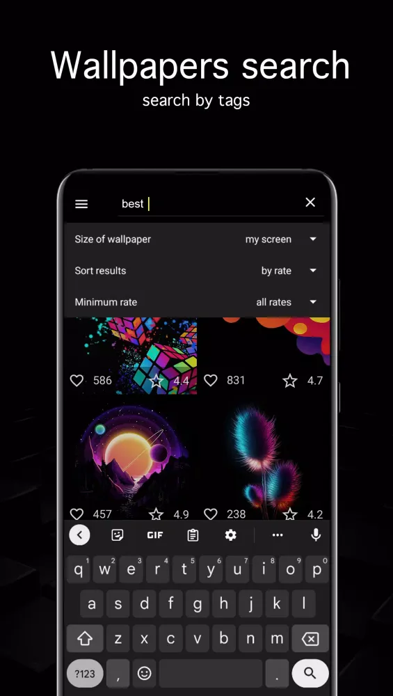 Black Wallpapers 4K (Dark)应用截图