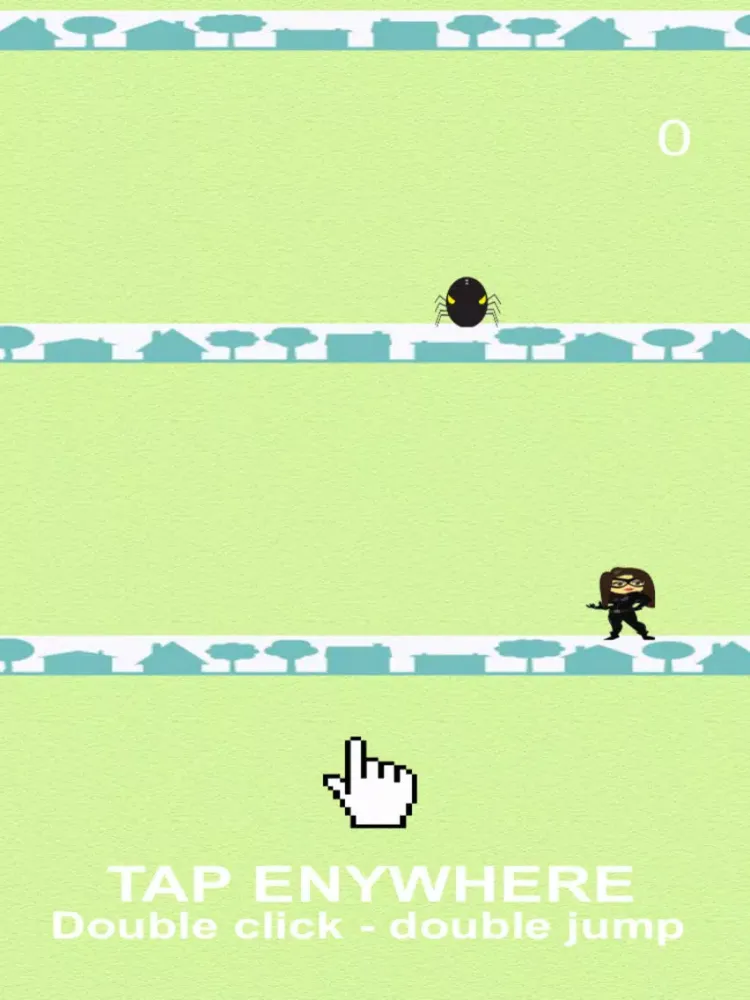 Black Cat Jump vs Spider Ghost iPad  Screenshots
