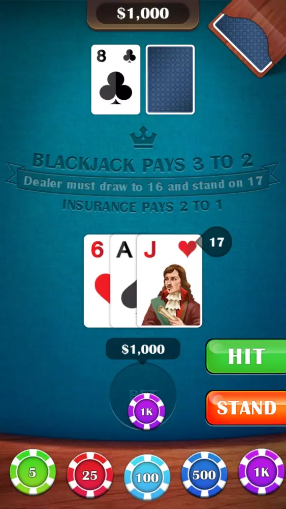 Blackjack 21 Screenshots
