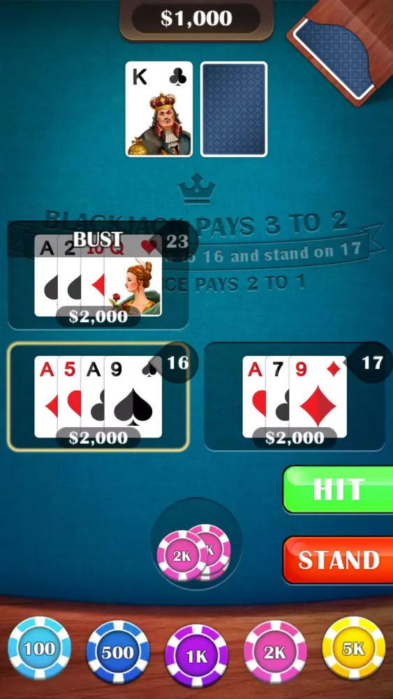 Blackjack 21 Screenshots