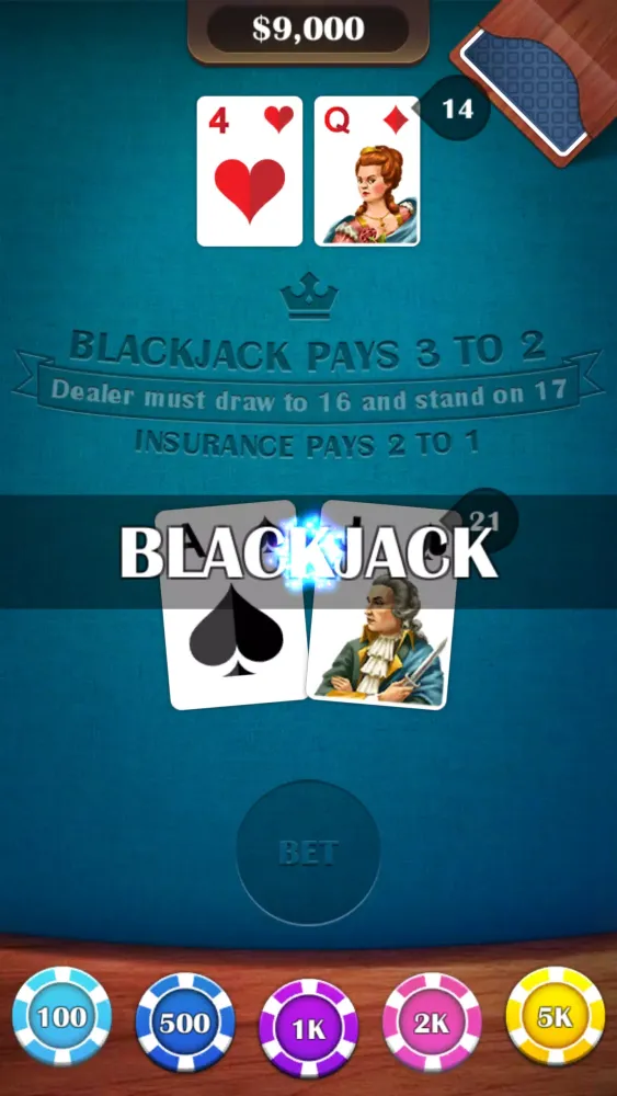 Blackjack 21 Screenshots