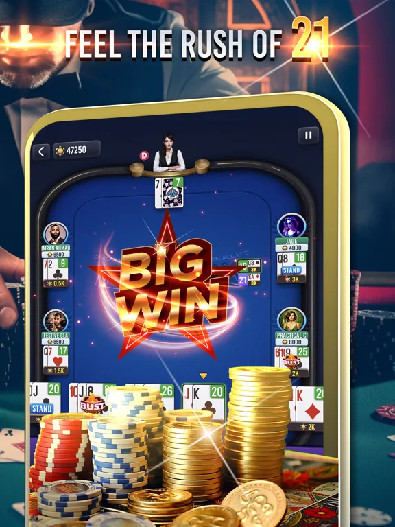 Blackjack 21 Championship iPad 應用截圖