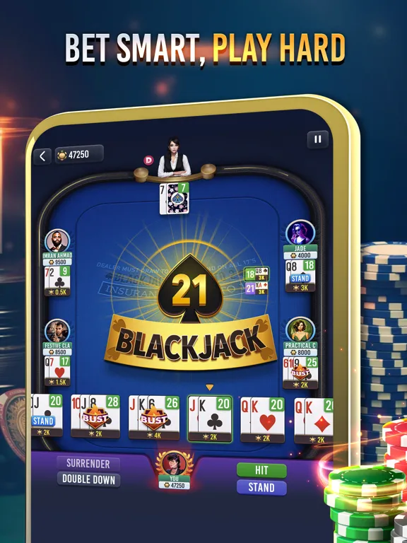 Blackjack 21 Championship iPad 應用截圖