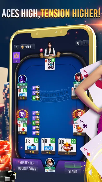 Blackjack 21 Championship應用截圖