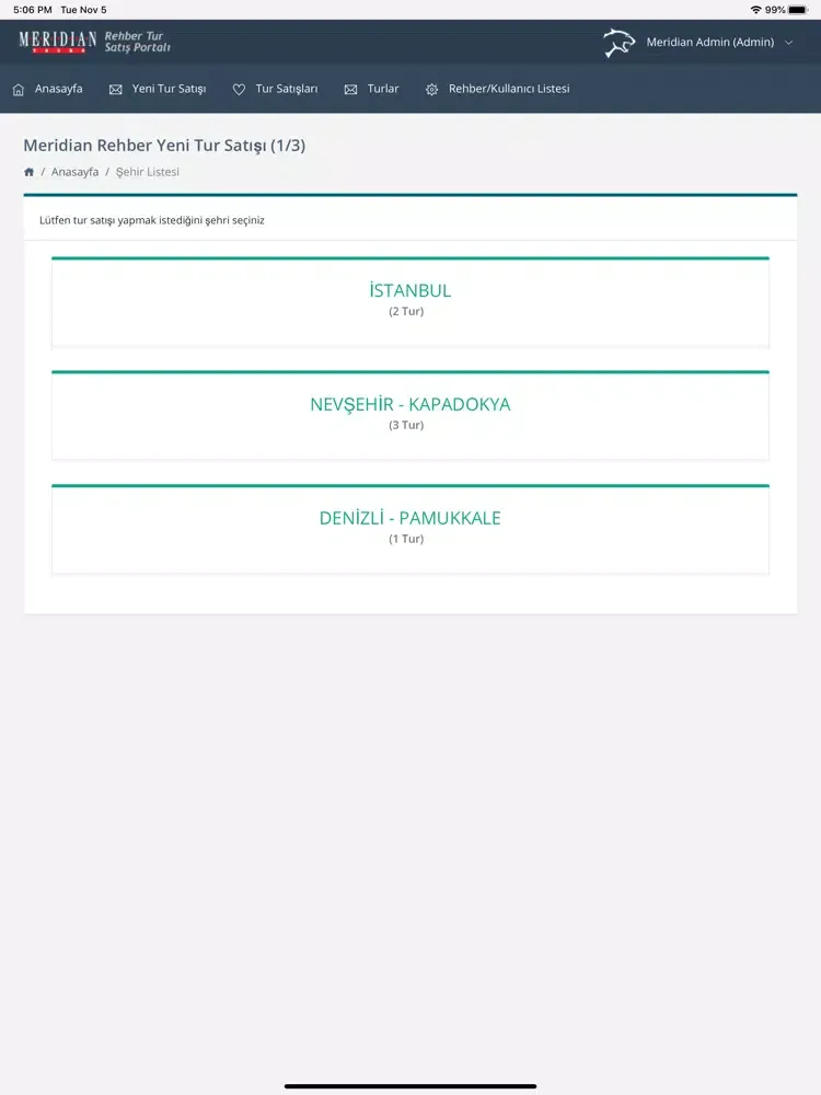Tangkapan layar Tur Rehber Portalı iPad 