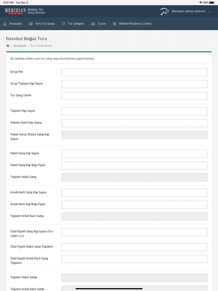 Tangkapan layar Tur Rehber Portalı iPad 