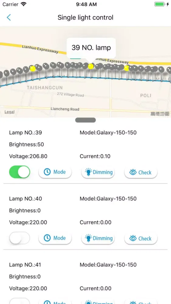 Capturas de tela do Smart lighting - bluetooth