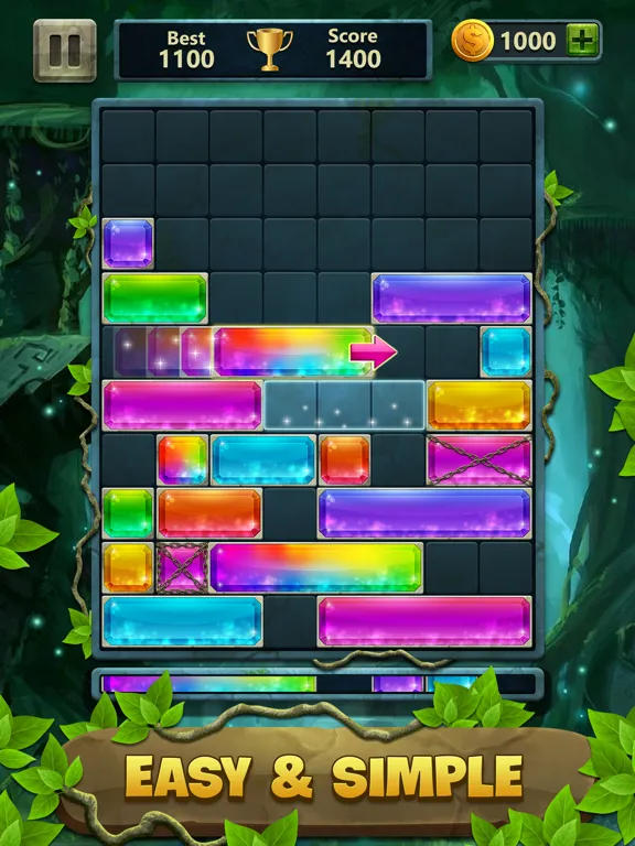 Block Drop Puzzle Jewel iPad  スクリーンショット