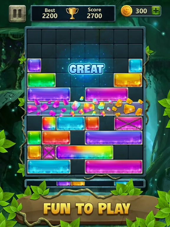 Block Drop Puzzle Jewel iPad  スクリーンショット