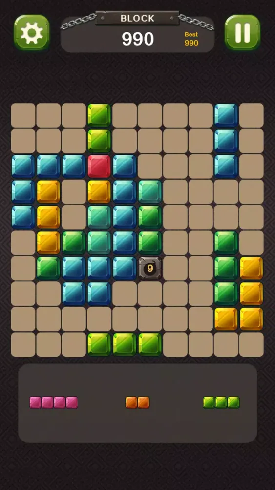 Tangkapan skrin Block Hexa Word Brain - Cookies Blocks Puzzle