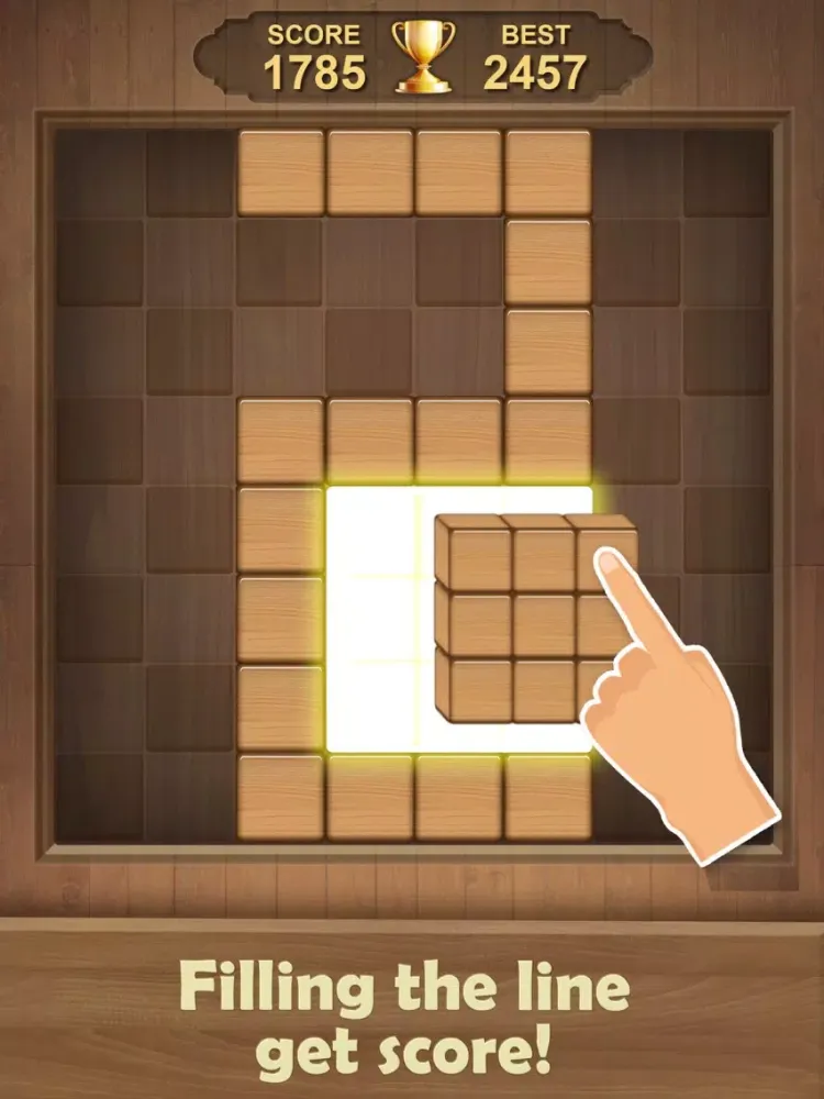 Zrzuty ekranu Woody Puzzle Block Game iPad 