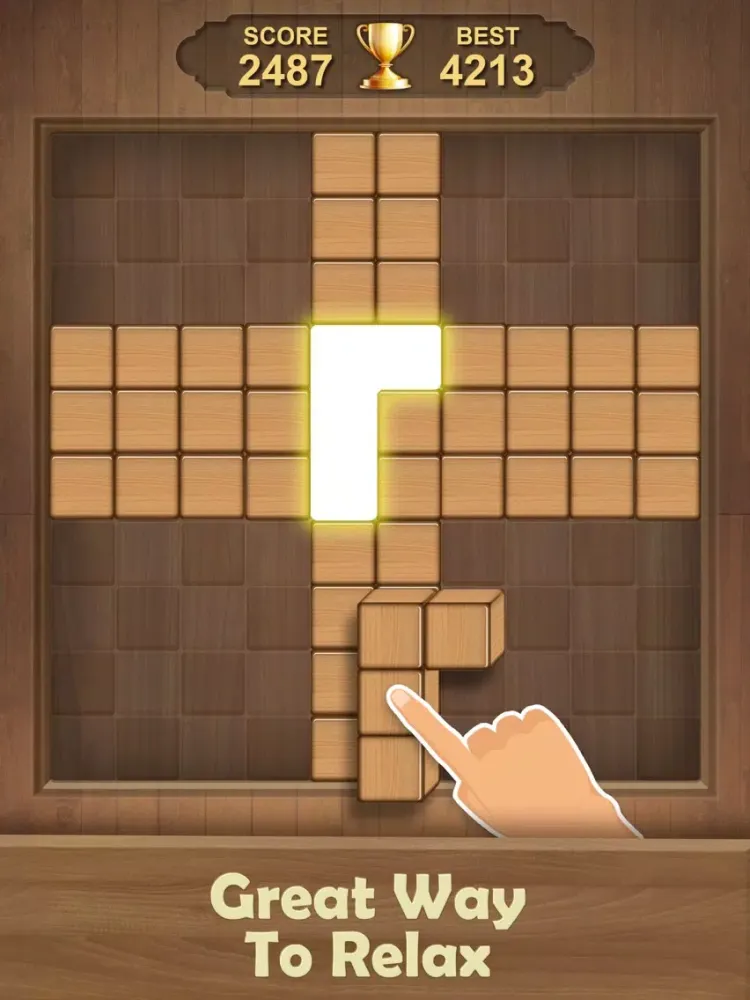 Zrzuty ekranu Woody Puzzle Block Game iPad 