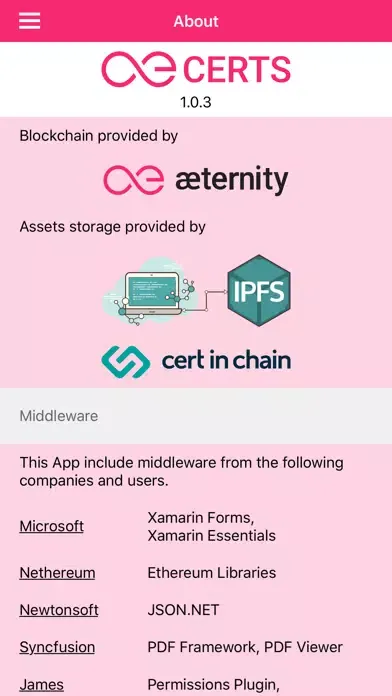 AE Certs Screenshots