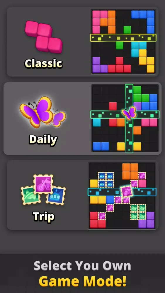 Blocky’s Trip - Block Puzzle Screenshots